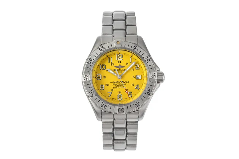 Breitling Superocean steel automatic men's watch A17045 LP: 4600EUR [2206020]