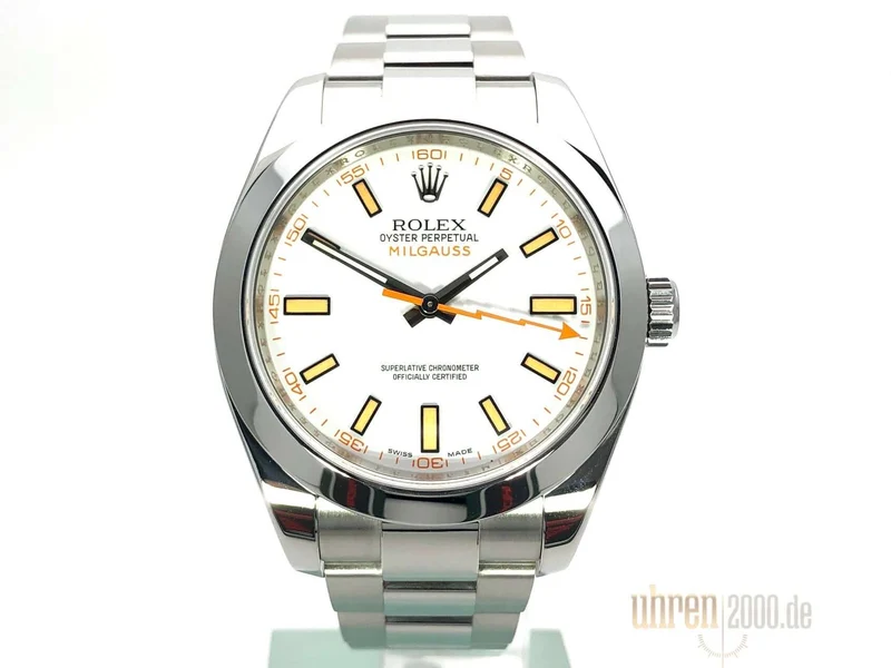 Rolex Milgauss 116400 weißes Zifferblatt