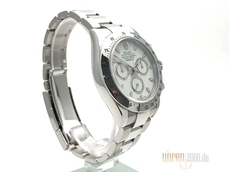 Rolex Daytona Edelstahl 116520 Weiß aus 2014 LC100