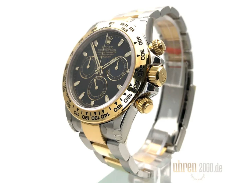 Rolex Daytona Edelstahl Gelbgold 116503 Schwarz aus 2016 LC100