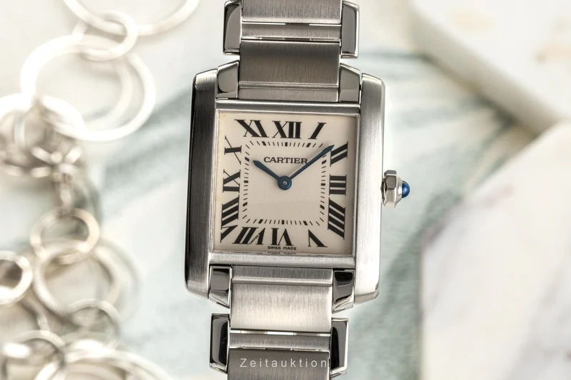 Cartier Tank Francaise steel quartz women's watch W51003Q3, 2301 LP: 4750EUR [2206018]