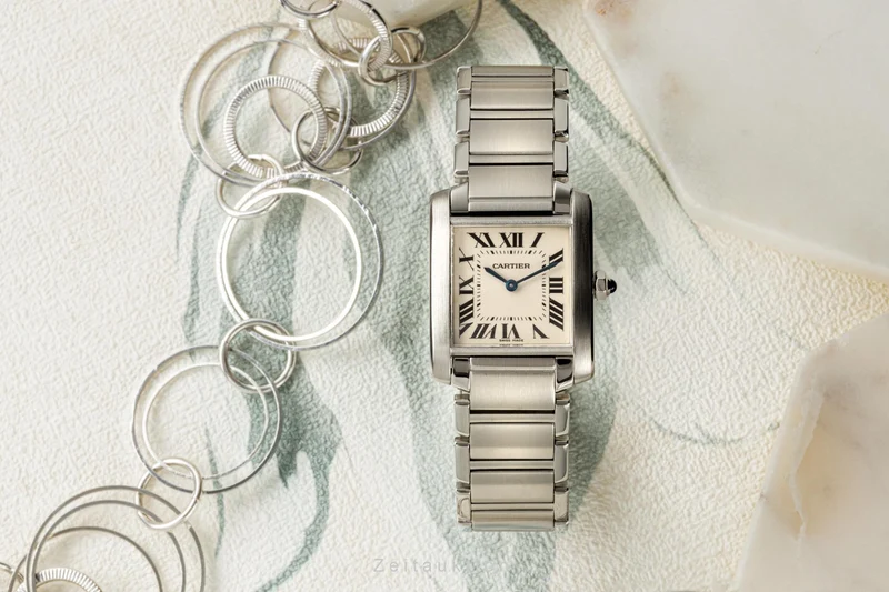 Cartier Tank Francaise steel quartz women's watch W51003Q3, 2301 LP: 4750EUR [2206018]