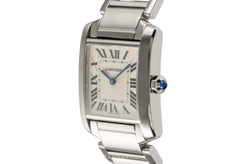 Cartier Tank Francaise steel quartz women's watch W51003Q3, 2301 LP: 4750EUR [2206018]