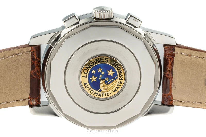 Longines Conquest Heritage chronograph steel automatic men's watch L1.641.4 LP: 2600EUR [2205983]