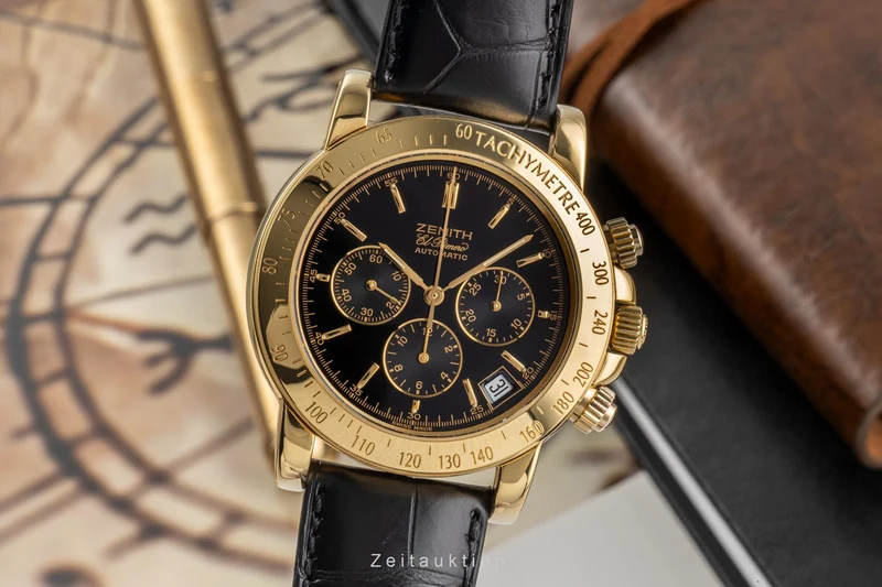 Zenith El Primero chronograph 18 ct gold automatic men's watch 30.0360.400 LP: 19600EUR [2206732]