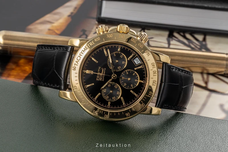 Zenith El Primero chronograph 18 ct gold automatic men's watch 30.0360.400 LP: 19600EUR [2206732]