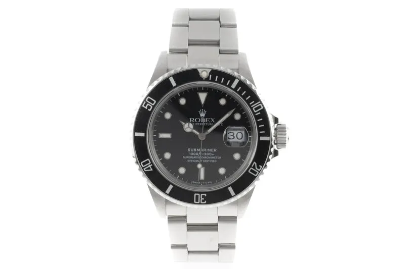 Rolex Submariner steel automatic men's watch 168000 [2206723]