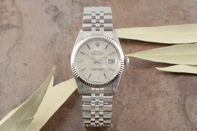 Rolex Datejust steel / white gold automatic men's watch 16014 [2206716]