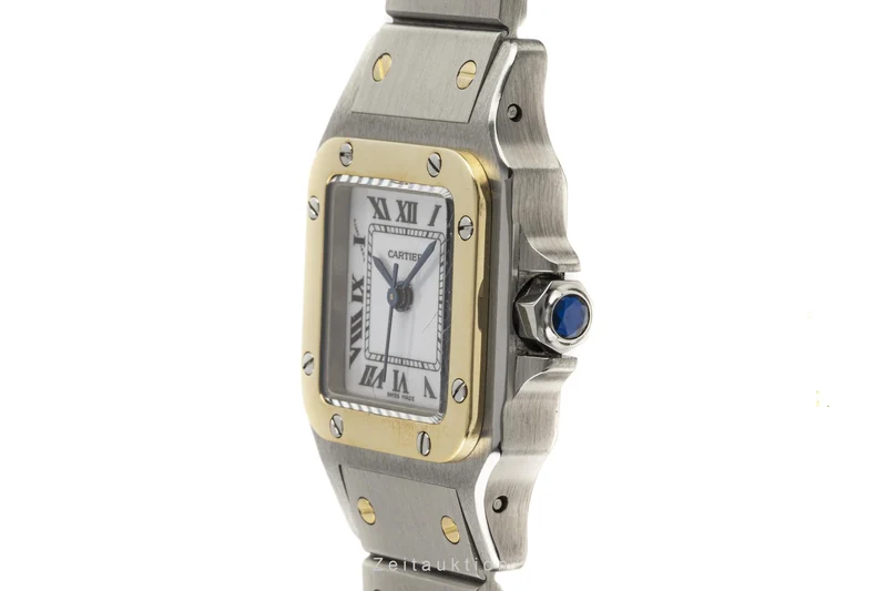 Cartier Santos steel / gold automatic women's watch 0902 [2206683]