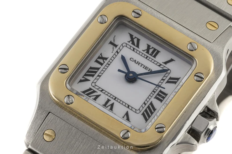 Cartier Santos steel / gold automatic women's watch 0902 [2206683]