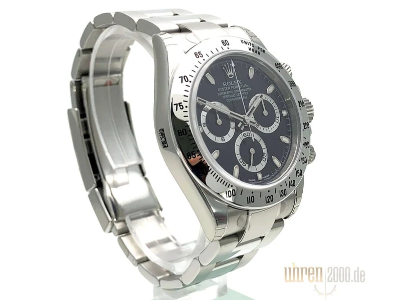 Rolex Daytona Edelstahl 116520 Schwarz verklebt aus 2011 LC100