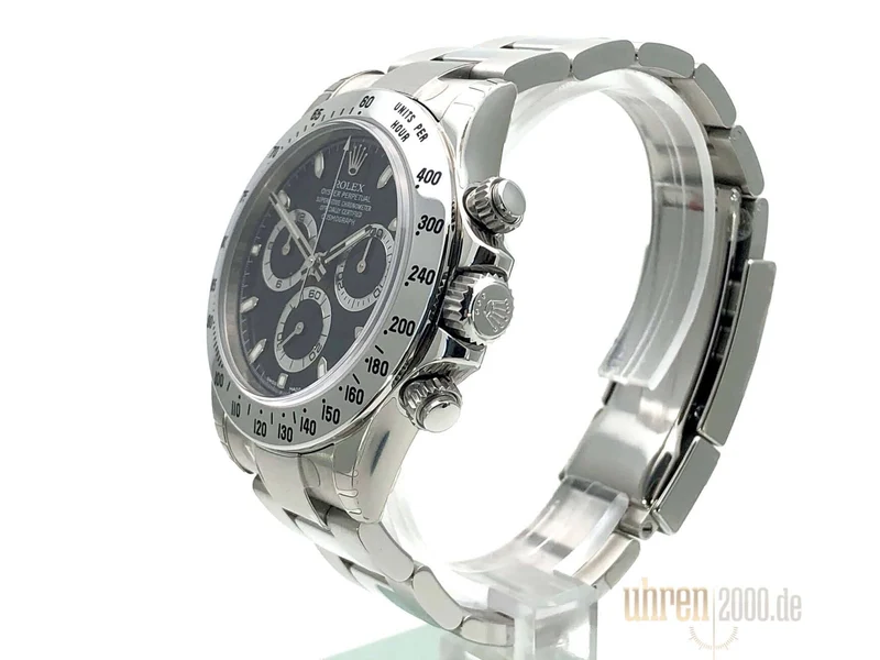 Rolex Daytona Edelstahl 116520 Schwarz verklebt aus 2011 LC100