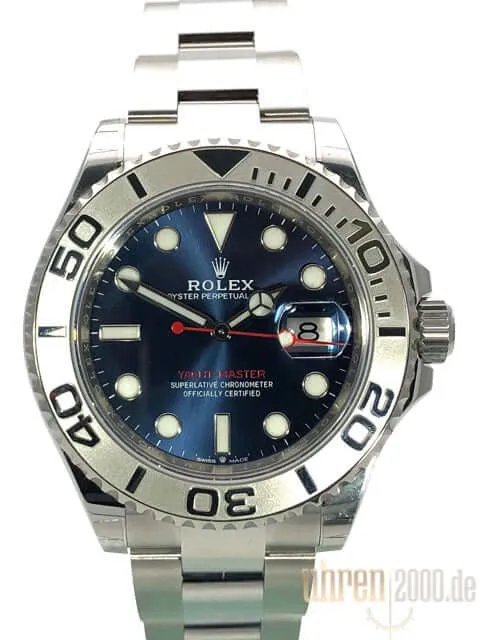 Rolex Yacht-Master 40 Oystersteel Platin 126622 Blau aus 2019 LC100