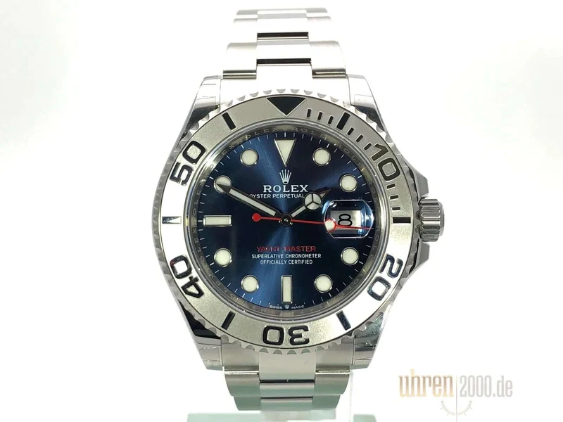 Rolex Yacht-Master 40 Oystersteel Platin 126622 Blau aus 2019 LC100