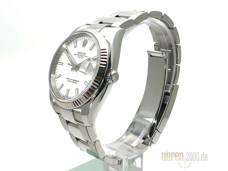 Rolex Oyster Perpetual Date 34 Weiß 115234 aus 2019 LC100