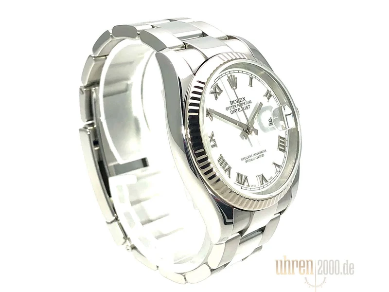 Rolex Datejust 36 116234 Weiß Römisch aus 2006