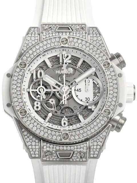 Hublot Big Bang Unico 441.NE.2010.RW.1704 Titanium White Pave 42 Sonderpreis