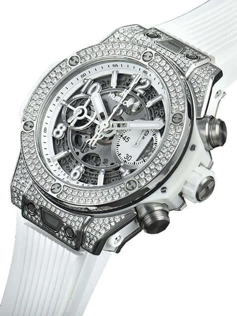 Hublot Big Bang Unico 441.NE.2010.RW.1704 Titanium White Pave 42 Sonderpreis