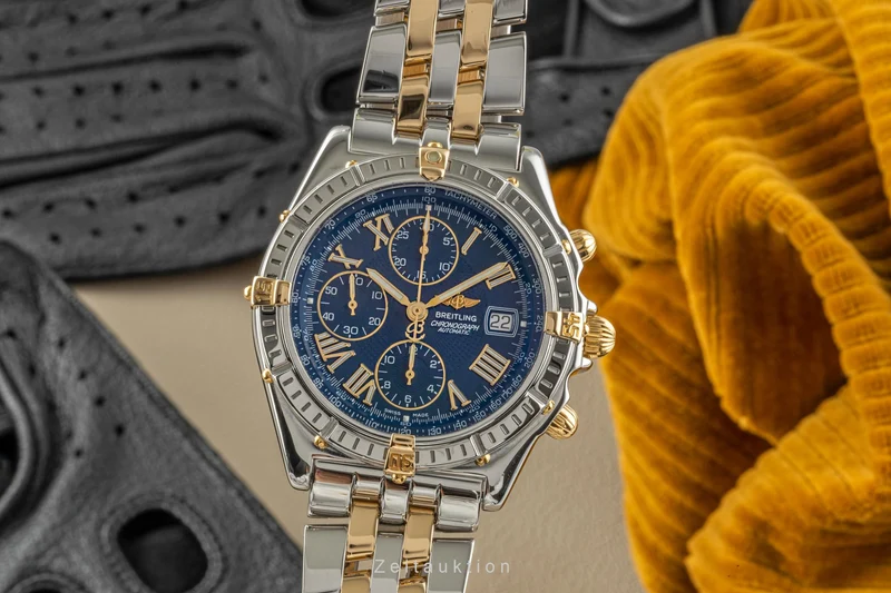 Breitling Crosswind chronograph steel / gold automatic men's watch B13055 LP: 9650EUR [2206662]