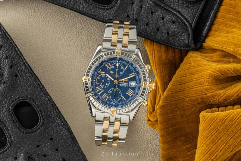 Breitling Crosswind chronograph steel / gold automatic men's watch B13055 LP: 9650EUR [2206662]