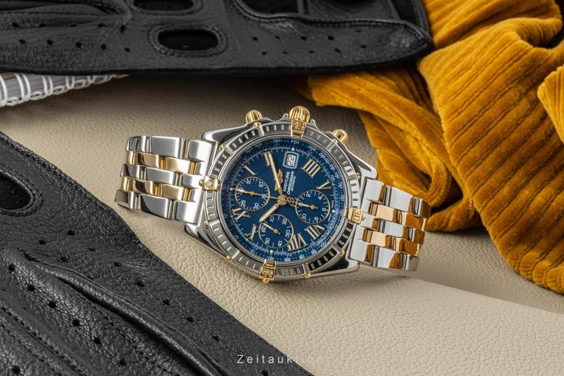 Breitling Crosswind chronograph steel / gold automatic men's watch B13055 LP: 9650EUR [2206662]