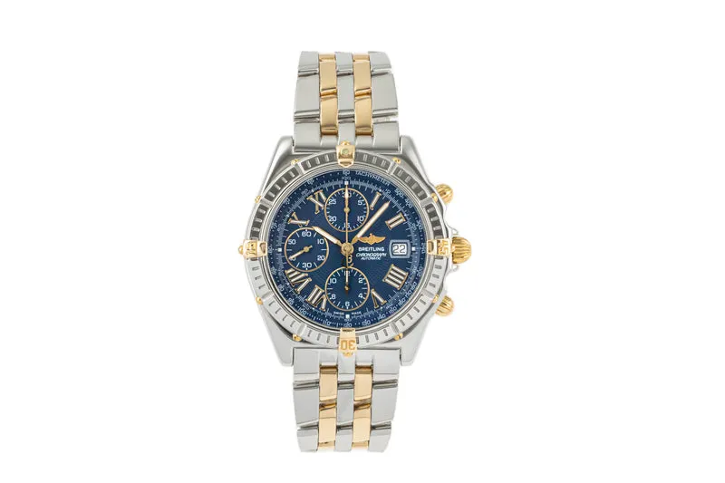 Breitling Crosswind chronograph steel / gold automatic men's watch B13055 LP: 9650EUR [2206662]