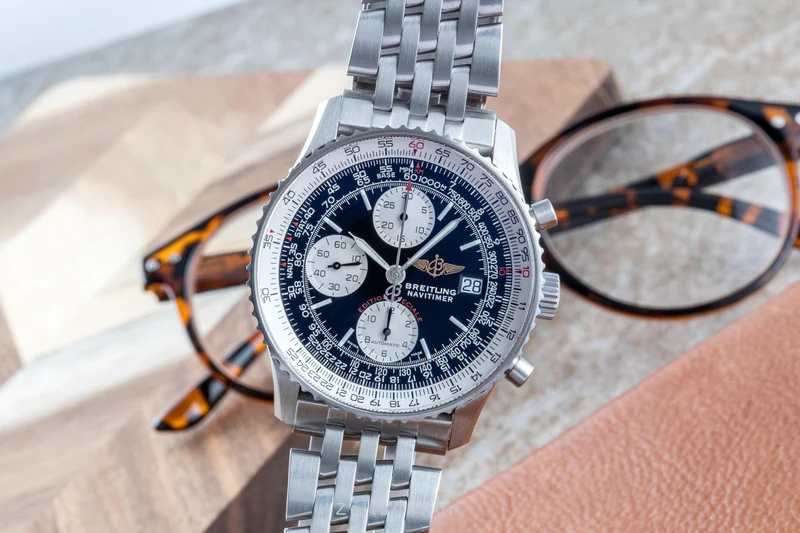 Breitling Navitimer chronograph steel automatic men's watch A13330 LP: 8850EUR [2206631]