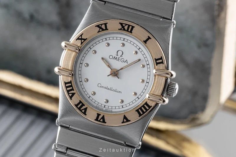 Omega Constellation steel / gold quartz women's watch 795.1076 LP: 3000EUR [2206615]