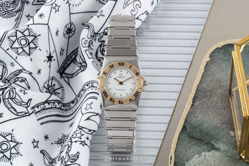 Omega Constellation steel / gold quartz women's watch 795.1076 LP: 3000EUR [2206615]