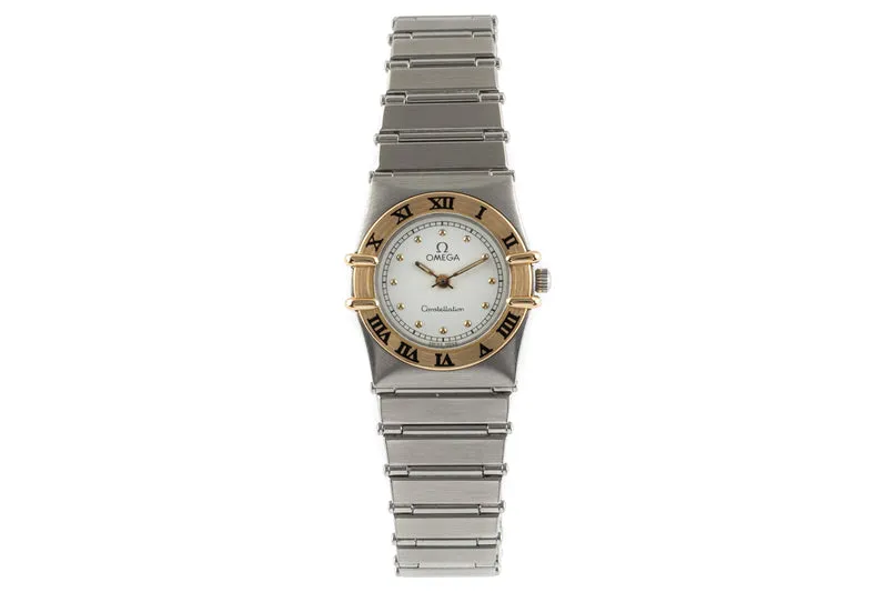 Omega Constellation steel / gold quartz women's watch 795.1076 LP: 3000EUR [2206615]