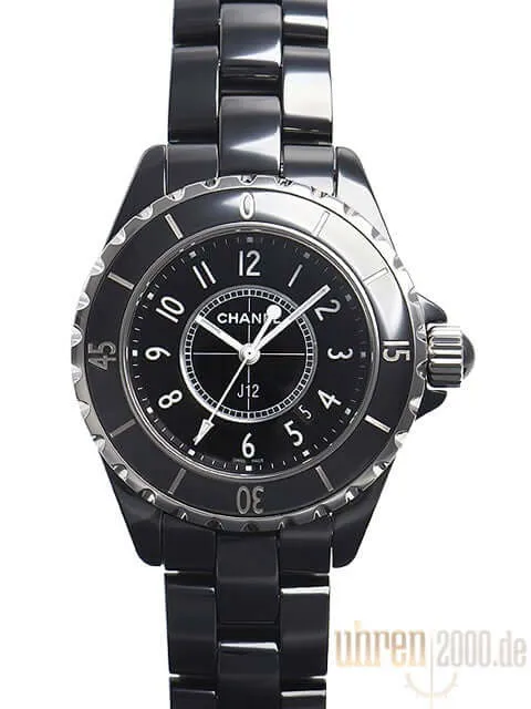 Chanel J12 Schwarz 33 Quarz H0682