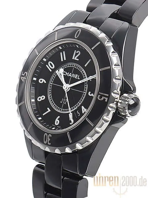 Chanel J12 Schwarz 33 Quarz H0682