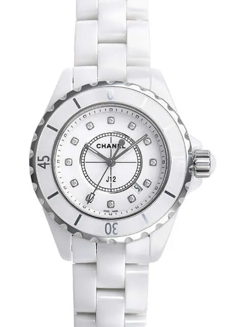 Chanel J12 Weiss Diamant 33 H1628