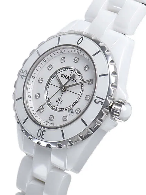 Chanel J12 Weiss Diamant 33 H1628