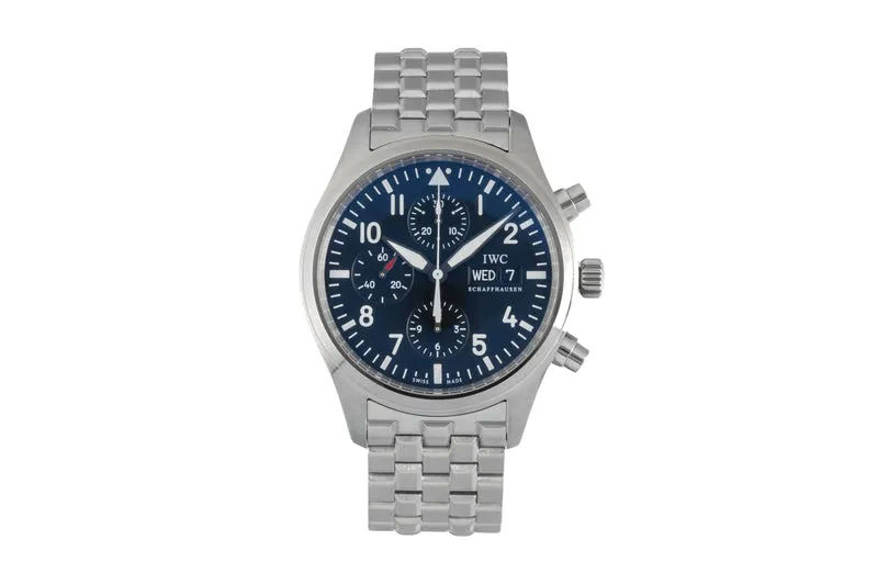 IWC Fliegerchronograph chronograph steel automatic men's watch IW371704 [2604338]