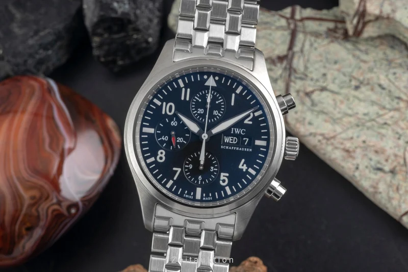 IWC Fliegerchronograph chronograph steel automatic men's watch IW371704 [2604338]