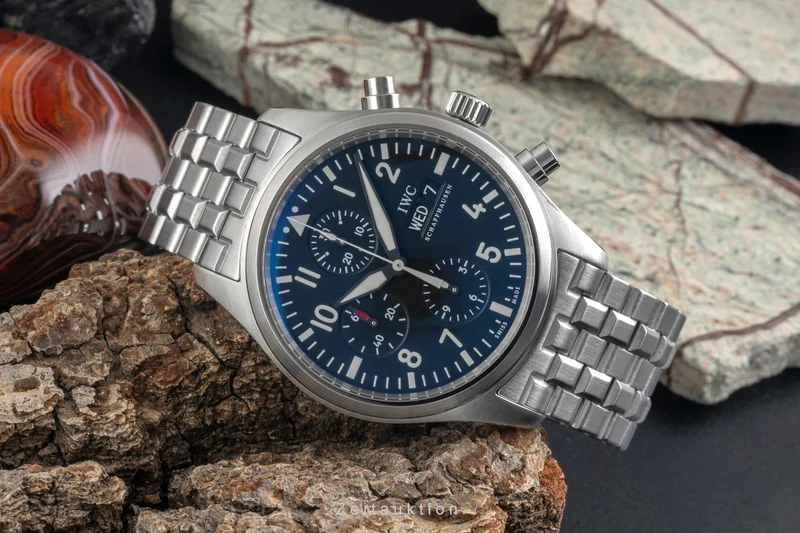 IWC Fliegerchronograph chronograph steel automatic men's watch IW371704 [2604338]