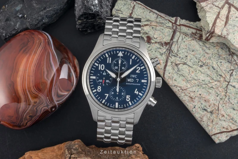 IWC Fliegerchronograph chronograph steel automatic men's watch IW371704 [2604338]