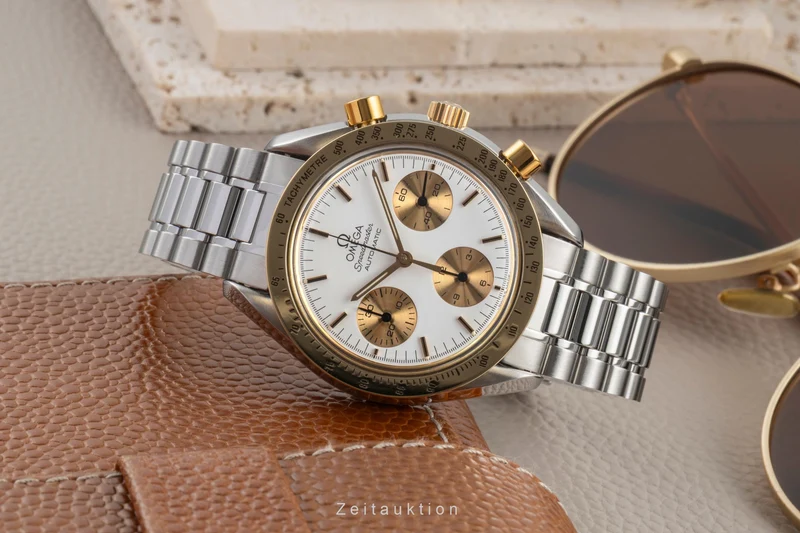 Omega Speedmaster chronograph steel / gold automatic men's watch 175.0033 [2603790]