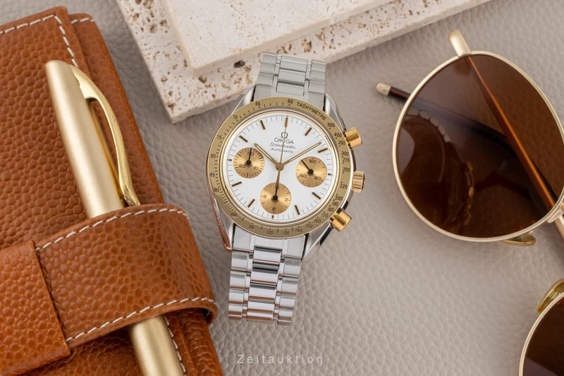 Omega Speedmaster chronograph steel / gold automatic men's watch 175.0033 [2603790]