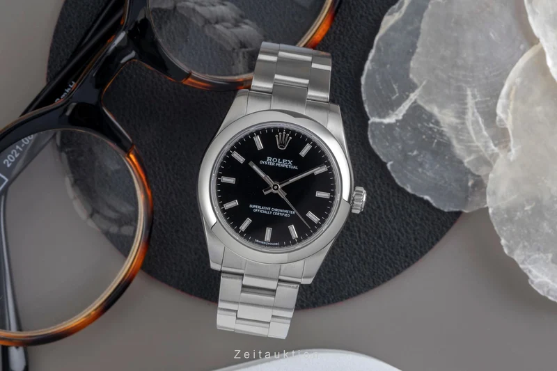 Rolex Oyster Perpetual steel automatic women's watch 177200 [2604525]