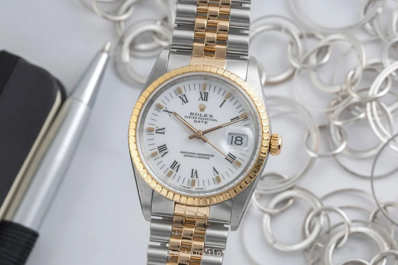 Rolex Date steel / gold automatic men's watch 15223 LP: 15350EUR [2604352]