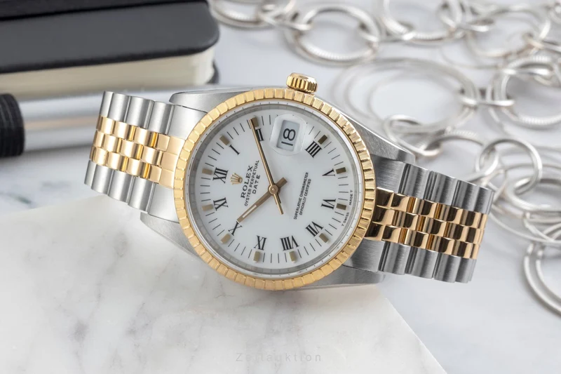 Rolex Date steel / gold automatic men's watch 15223 LP: 15350EUR [2604352]