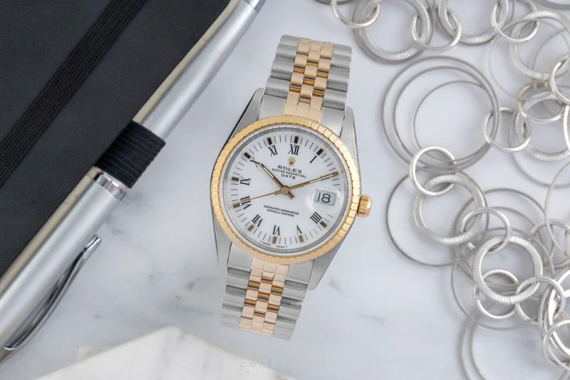 Rolex Date steel / gold automatic men's watch 15223 LP: 15350EUR [2604352]