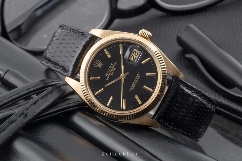 Rolex Date 18 ct gold automatic men's watch 1503 Vintage [2604569]