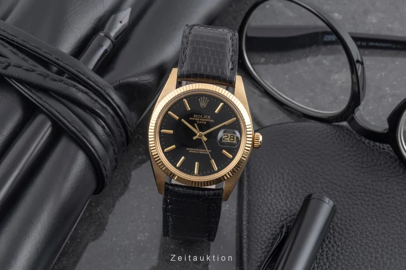 Rolex Date 18 ct gold automatic men's watch 1503 Vintage [2604569]