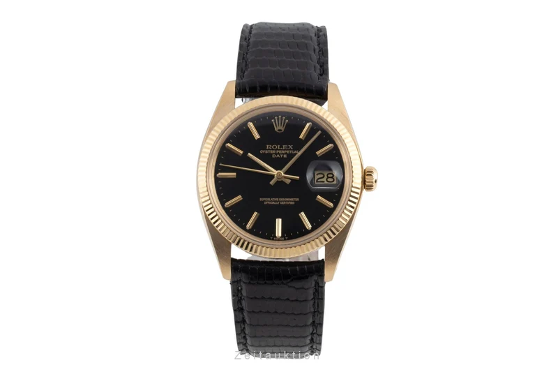 Rolex Date 18 ct gold automatic men's watch 1503 Vintage [2604569]