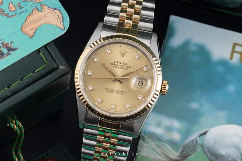 Rolex Datejust steel / gold automatic men's watch 16233 LP: 17350EUR [2604574]