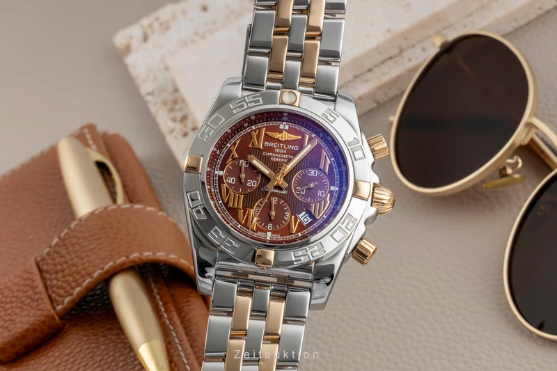 Breitling Chronomat chronograph steel / gold automatic men's watch IB0110-091 [2602375]