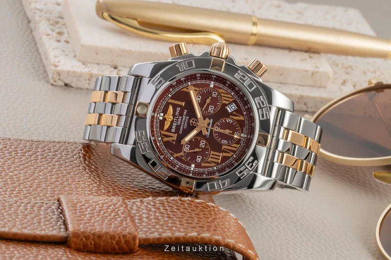 Breitling Chronomat chronograph steel / gold automatic men's watch IB0110-091 [2602375]